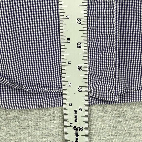 Ralph Lauren Dress Shirt Mens 16 34/35 Purple Check Button Up Long Sleeve Pony - Picture 8 of 9